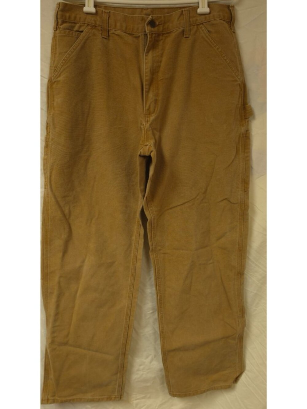 Carhartt B11-BRN Men’s Size 32x34 Original Dungaree Fit Brown Duck Canvas Pants